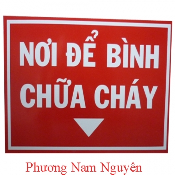 Biển báo để bình chữa cháy - Bình chữa cháy tại huế