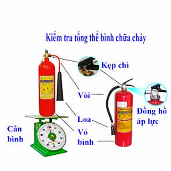 Bình chữa cháy dạng bột abc-bc, khí co2 3kg, 5kg