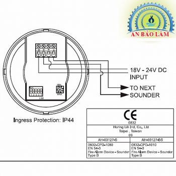 Còi chữa cháy báo động tại Huế, thiết bị báo cháy