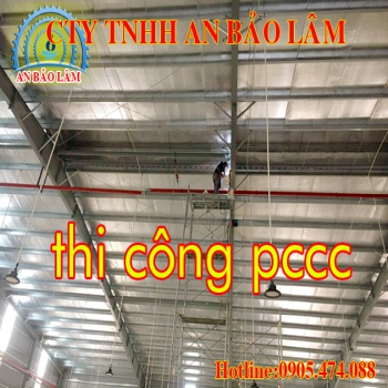 Thi công hệ thống PCCC tại bình thuận, Lắp đặt máy bơm chữa cháy